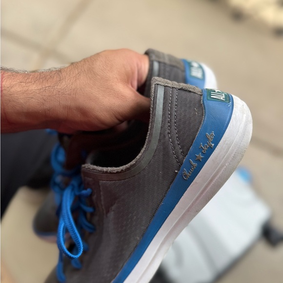 Converse Gray Sneakers with Blue Accents - Picture 4 of 6